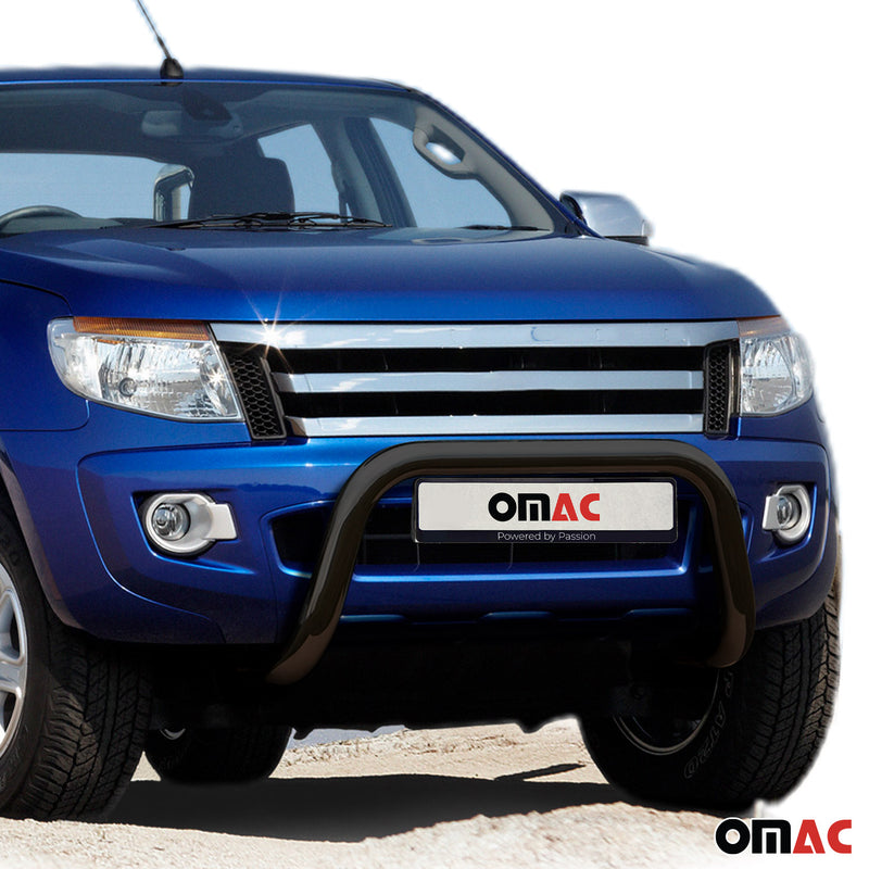 Protezione anteriore in acciaio per Ford Ranger 2012-2016 con ABE Nero 