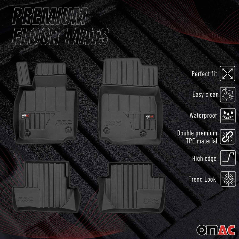 Tappetini Mazda MX-30 2020-2025 in TPE nero, 4 pezzi