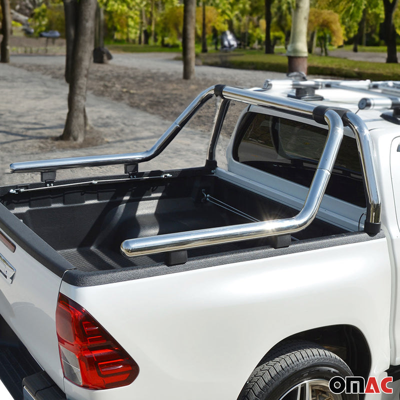 Roll bar per Toyota Hilux 2006-2025 Acciaio colorato Ø76 Argento