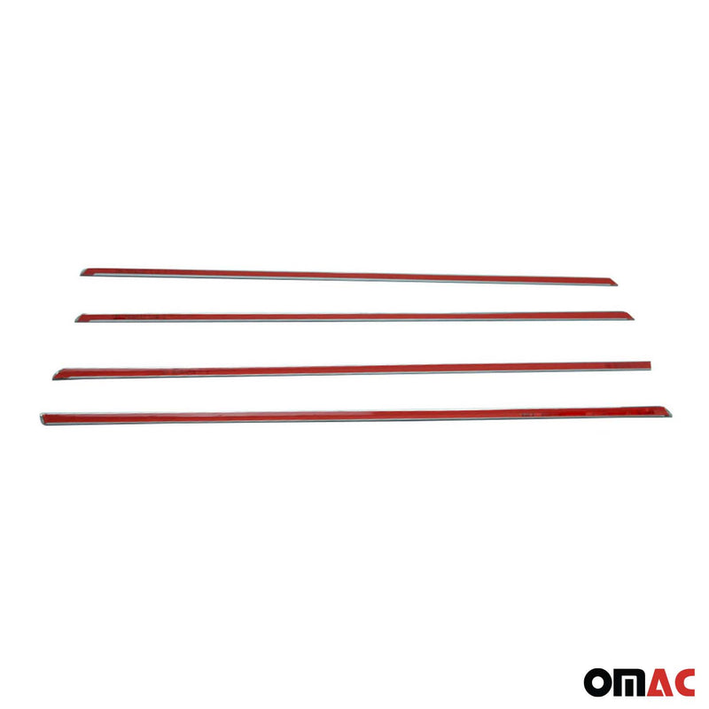 Listelli decorativi per finestrini per Dacia Lodgy 2012-2024 in acciaio inox cromato, 4 pezzi 