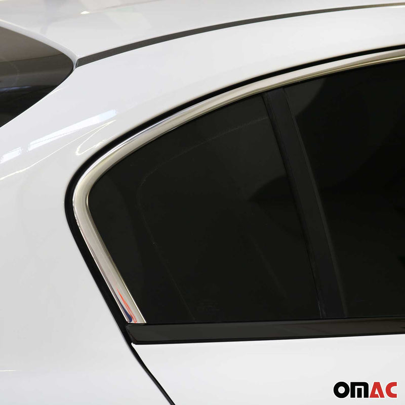 Listelli decorativi per finestrini per Fiat Tipo 2015-2025 Limo Hatchback Cromati 4 pezzi