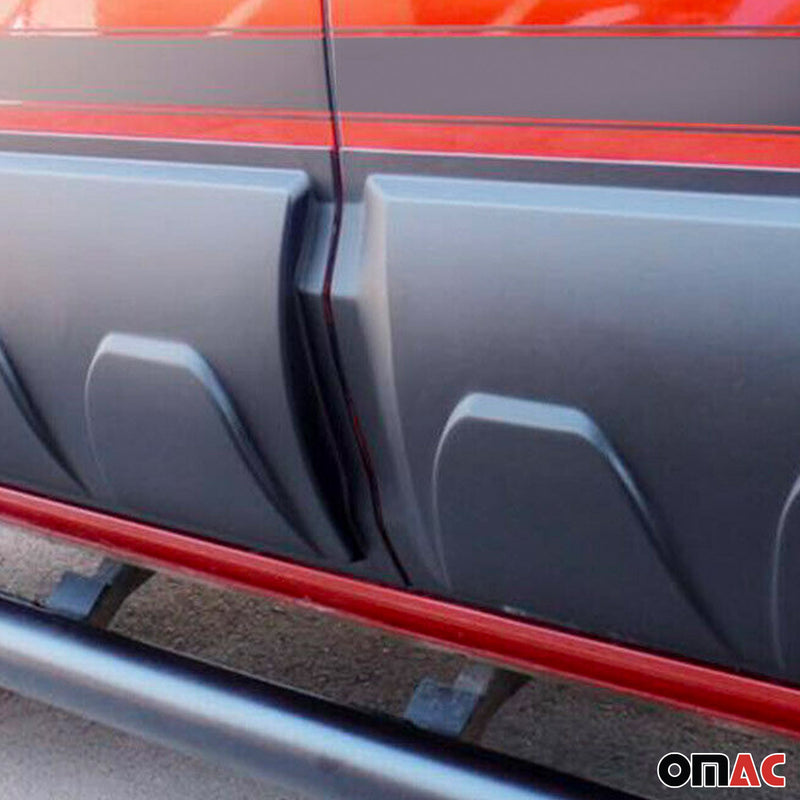 Strisce di protezione laterali per porte per Isuzu D-Max 2012-2019 cabina doppia nere 4x