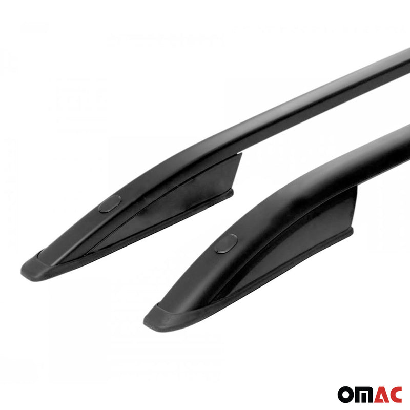 Barre portatutto in alluminio nero per Peugeot 3008 2016-2019, 2 pezzi