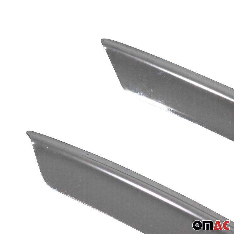 Cornice per fendinebbia per Skoda Yeti 2010-2013 in acciaio inox argento 2x