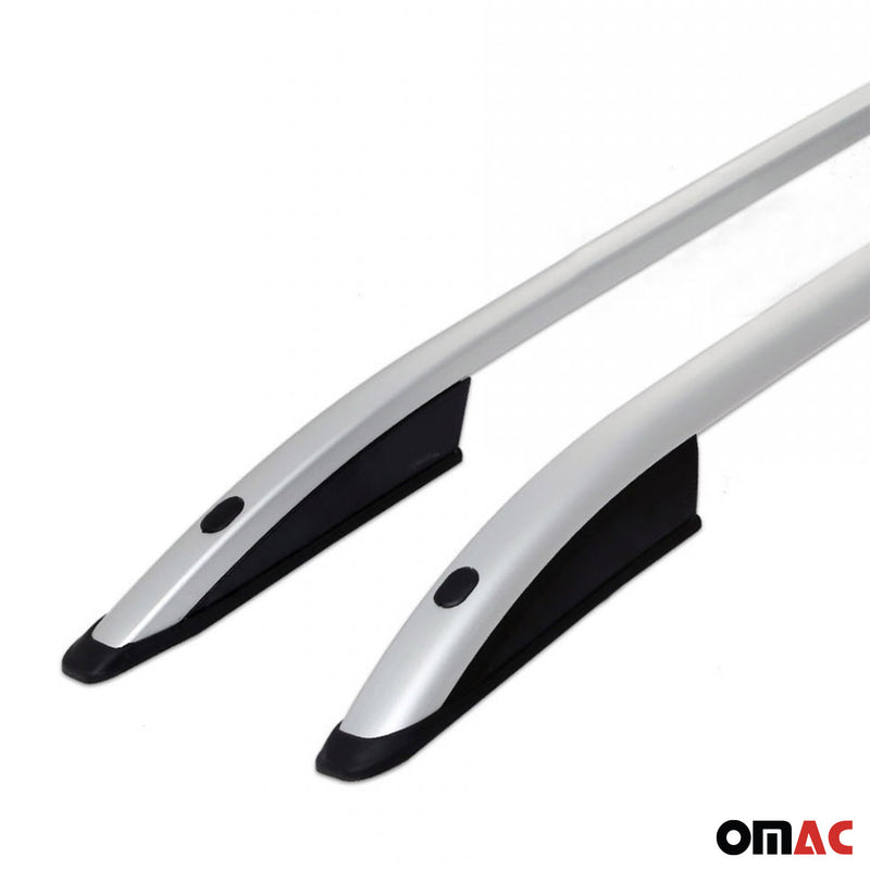 Barre portatutto in alluminio per Dacia Sandero Stepway 2008-2020, alluminio argento, 2x