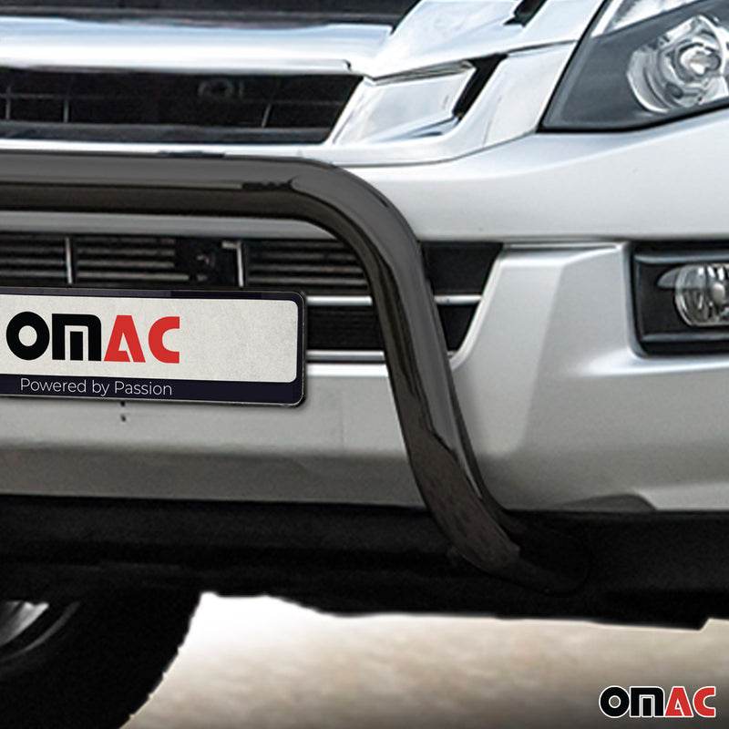 Protezione anteriore per Isuzu D-Max 2012-2019 con ABE acciaio nero