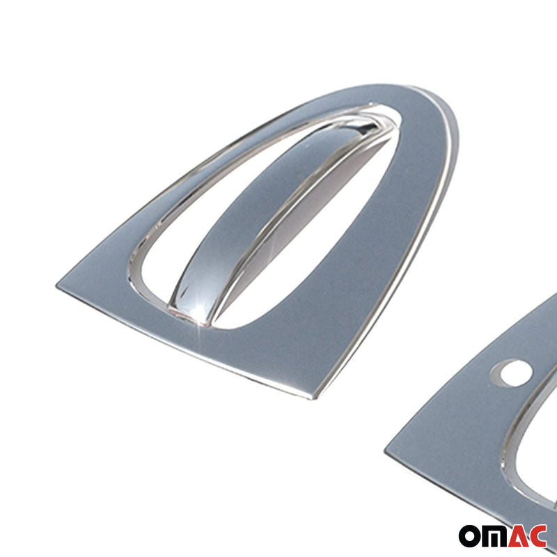 Copri maniglia porta, copri maniglia porta per Smart ForTwo 2007-2015, acciaio inossidabile, argento, 4 pezzi