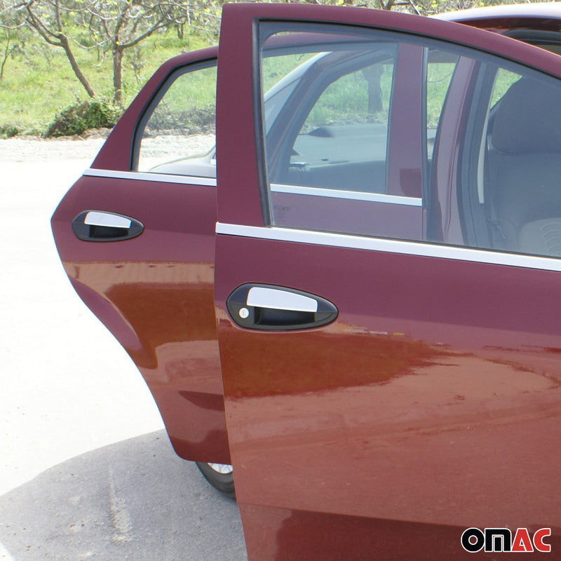 Copri maniglia porta, copri maniglia porta per Fiat Linea 2007-2018 4 porte in acciaio inox 4x 