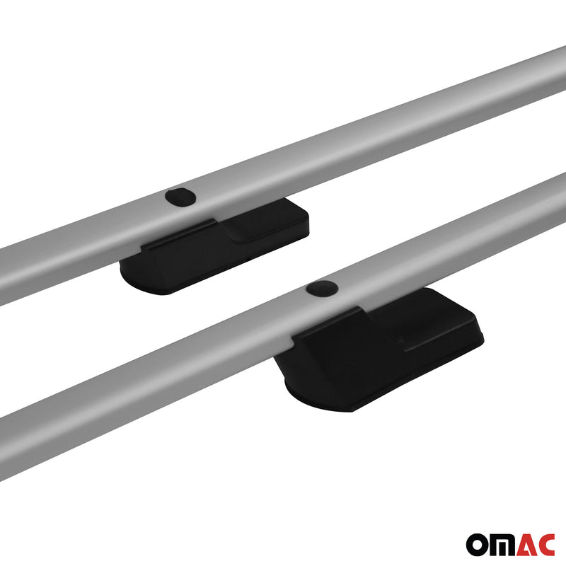 Barre portatutto + barre portatutto per Ford Tourneo Custom 2013-2024 L1 Alluminio Argento 4x