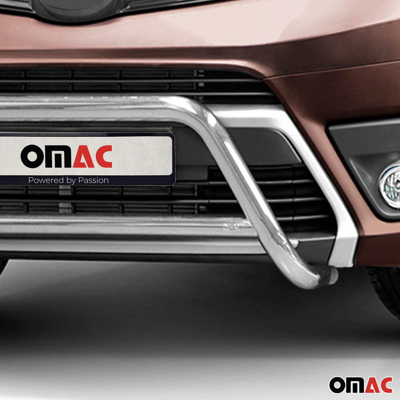 Barra di protezione anteriore per Toyota Proace 2016-2022 in acciaio ABE argento 