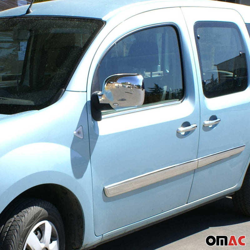 Fensterleisten Zierleisten für Renault Kangoo 2004-2009 Edelstahl Chrom 2tlg