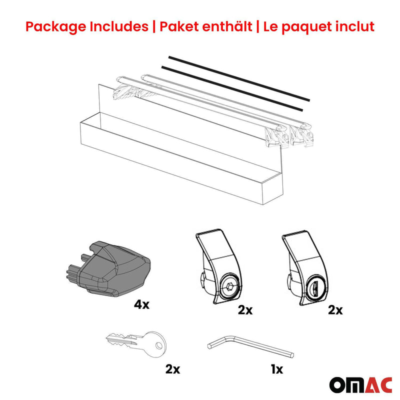 Dachträger Gepäckträger für Renault Scenic III/X-Mod 2009-2016 Alu Silber 2x ABE