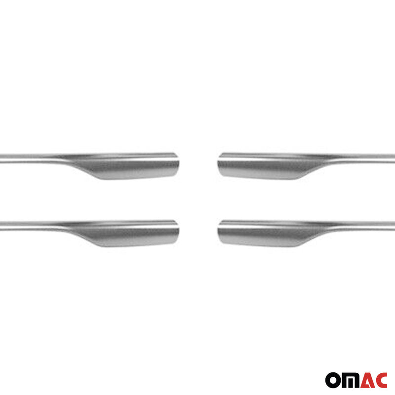 Set di strisce per griglia radiatore per Dacia Sandero 2012-2017 in acciaio inox argento