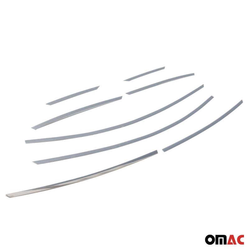 Listelli decorativi per finestrini Ford Focus 2010-2018 in acciaio inox cromato superiore 8 pezzi