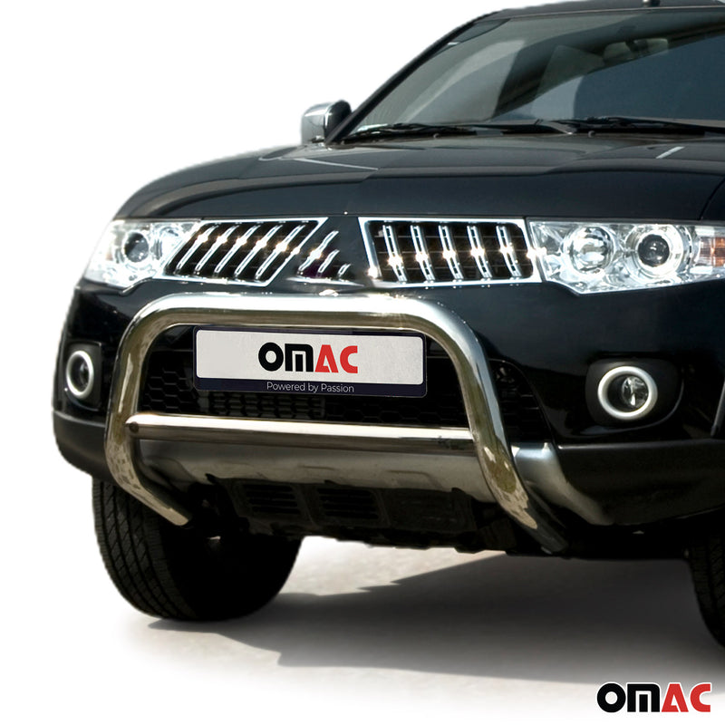 Protezione anteriore per Subaru L200 2006-2009 ABE acciaio argento 