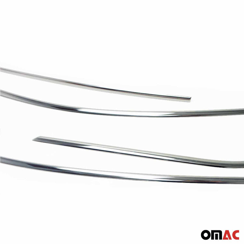 Listelli decorativi per finestrini per Fiat Tipo 2015-2025 Limo Hatchback Cromati 4 pezzi