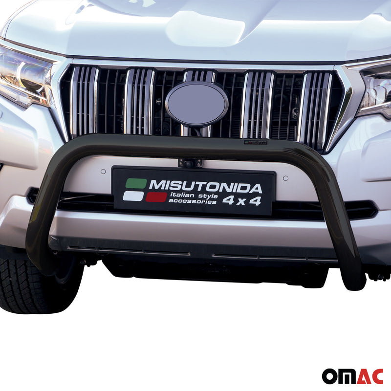 Barra di protezione anteriore per Toyota Land Cruiser Prado J150 2018-2025 ø76 Nero 