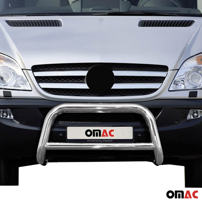 Protezione anteriore per Mercedes Sprinter 2006-2014 con ABE acciaio argento 