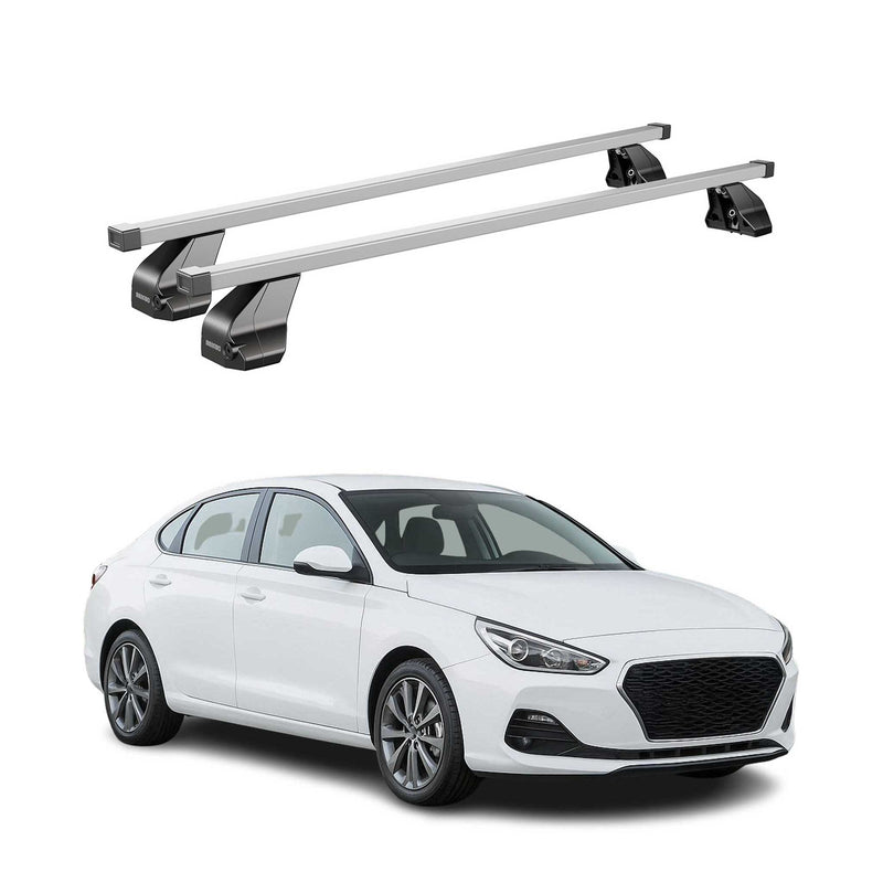Portapacchi in acciaio Menabo per Hyundai i30 Fastback 2016-25 grigio