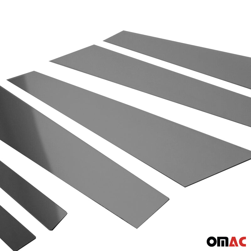 Rivestimento montante porta montante B montante C per BMW Serie 5 E60 2003-2010 Cromo Scuro 6x