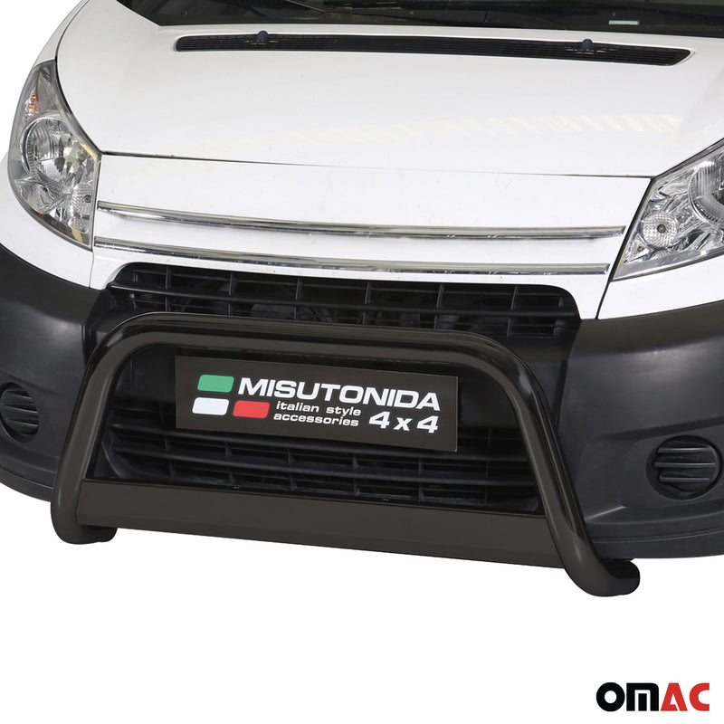 Barra di protezione anteriore per Citroen Jumpy 2006-2015 ø63mm acciaio nero 