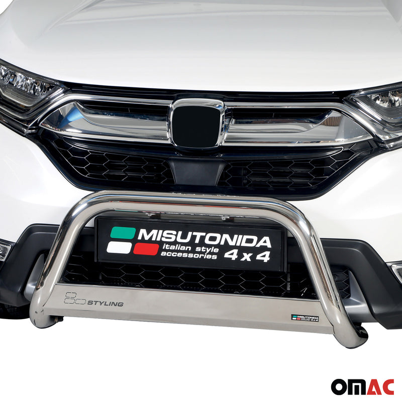 Protezione anteriore per Honda CR-V VH 2019-2025 ø63mm acciaio argento 