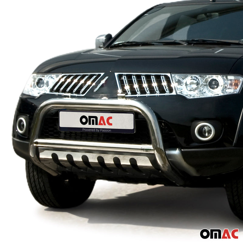 Protezione anteriore per Subaru L200 2006-2009 ABE acciaio inox argento 