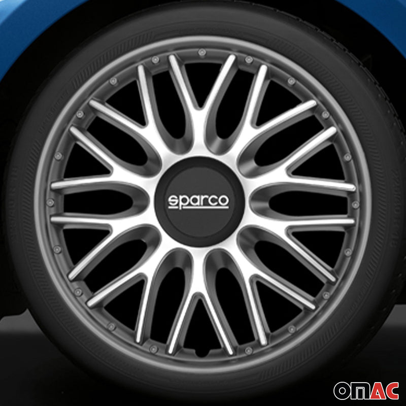 Coprimozzi Sparco 16 pollici Roma grigio argento 4 pezzi