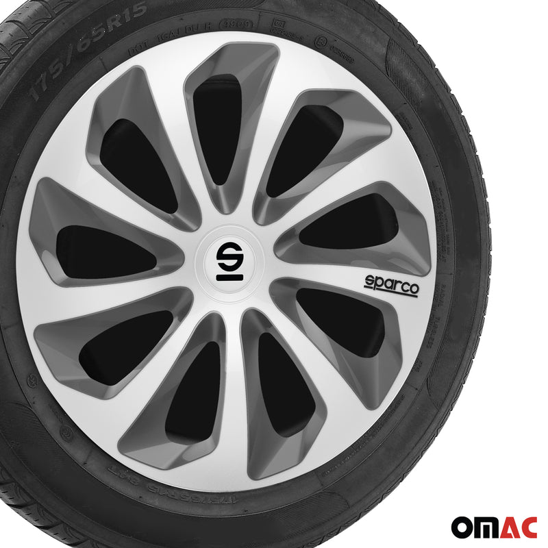 Coprimozzi Sparco 16 pollici Sicilia Grigio Argento 4 pezzi
