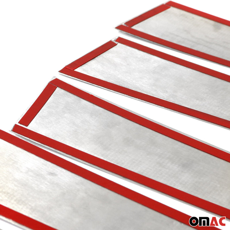 Rivestimento del montante della porta del montante B per Opel Corsa F 2019-2025 in acciaio inox argento, 6 pezzi