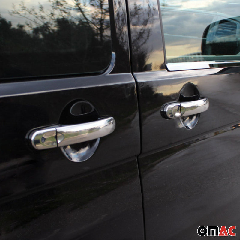 Copri maniglia porta, copri maniglia porta per VW T5 T6 2003-2021 3 porte in acciaio inox argento 6 pezzi 