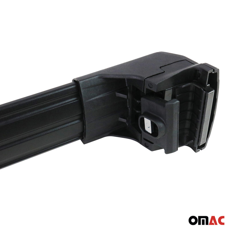 Portapacchi da tetto per Lexus RX450H 2015-2025 ABE alluminio nero