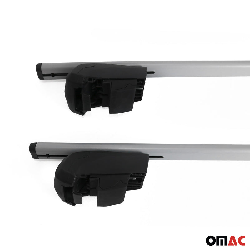 Portapacchi da tetto per Opel Mokka/Mokka X 2012-2019 ABE Alu Silver 2x