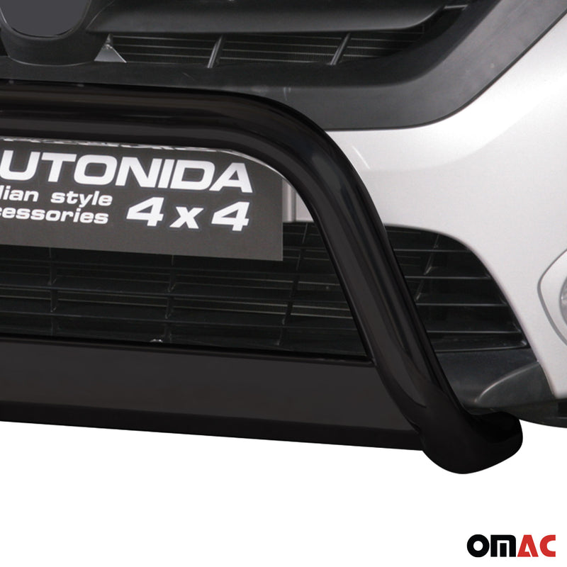 Barra di protezione anteriore per Dacia Dokker 2012-2017 ø63mm acciaio nero 