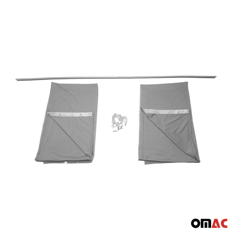 Tendine parasole per cabina di guida per Fiat Ducato H3 grigio 2 pezzi
