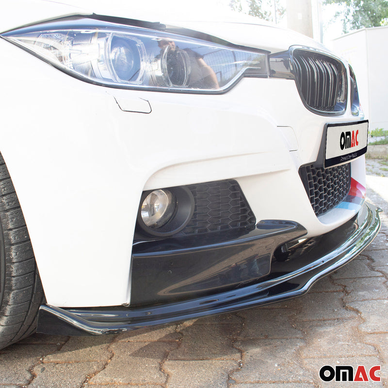 Spoiler anteriore, spoiler paraurti per BMW Serie 3 F30 F31 2012-2019 ABS Nero