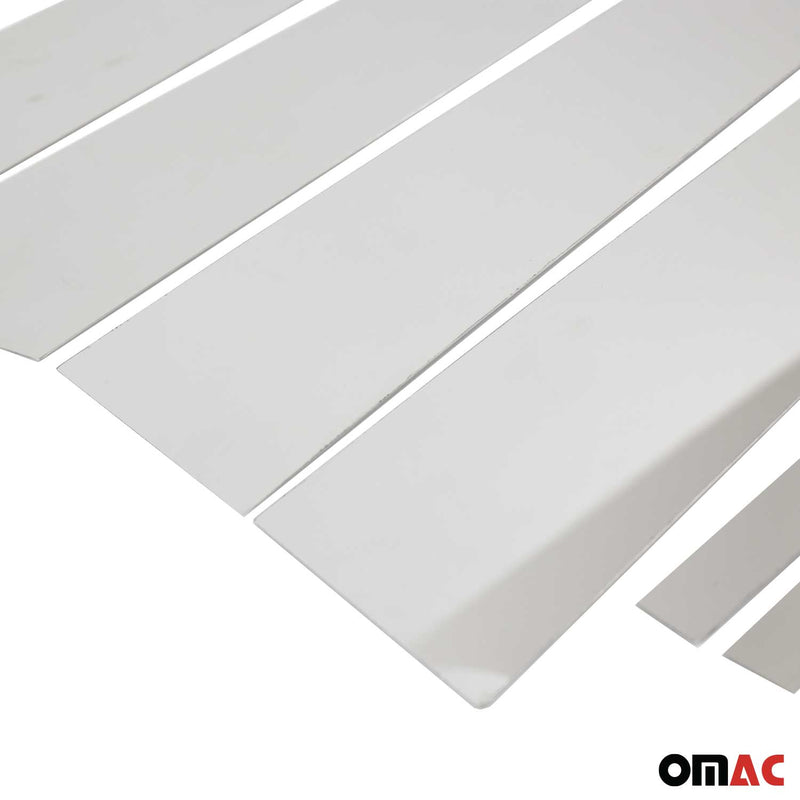 Rivestimento del montante della porta del montante B per Opel Corsa F 2019-2025 in acciaio inox argento, 6 pezzi