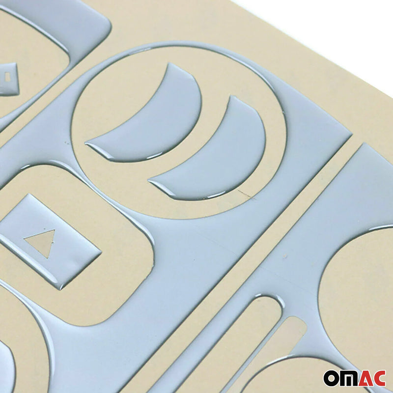 Decorazione interna abitacolo per Mitsubishi L200 2007-2014 look alluminio 16 pezzi