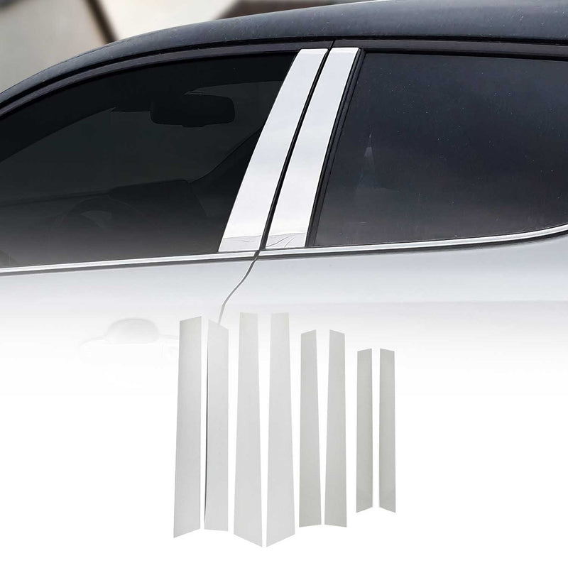 Rivestimento montante porta montante B montante C per Dacia Duster 2010-2018 argento cromato 8x