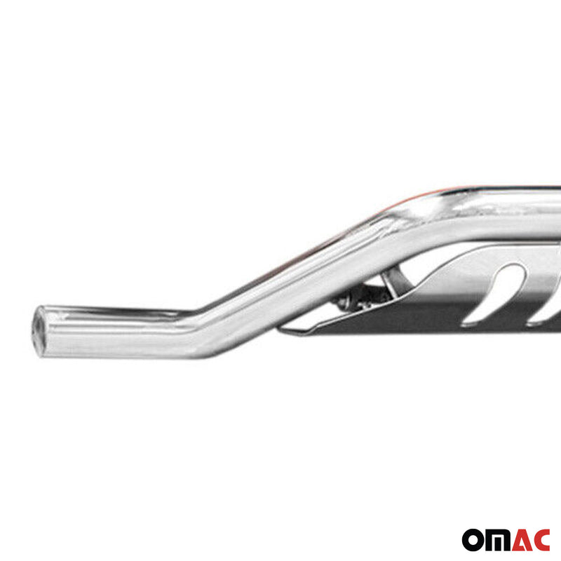 Barra di protezione anteriore in acciaio inox per Mercedes Classe 2014-2025 con ABE Silver 