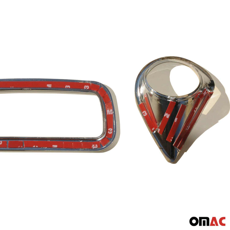 Cornice per riflettore posteriore per Mitsubishi ASX cromata ABS argento 3 pezzi