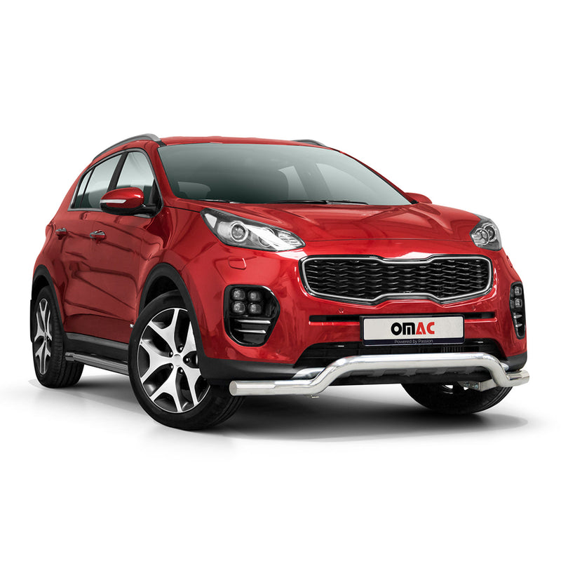 Frontbügel Frontschutzbügel Schutz für Kia Sportage 2015-2018 Stahl ABE Silber
