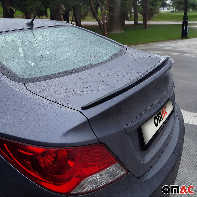 Spoiler posteriore alettone posteriore labbro posteriore per Hyundai Accent SD 2010-2017 ABS Nero 
