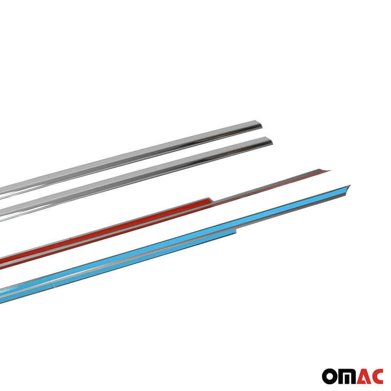 Listelli decorativi per finestrini per Honda Civic 6 berlina 1998-2002 in acciaio inox, 4 pezzi 