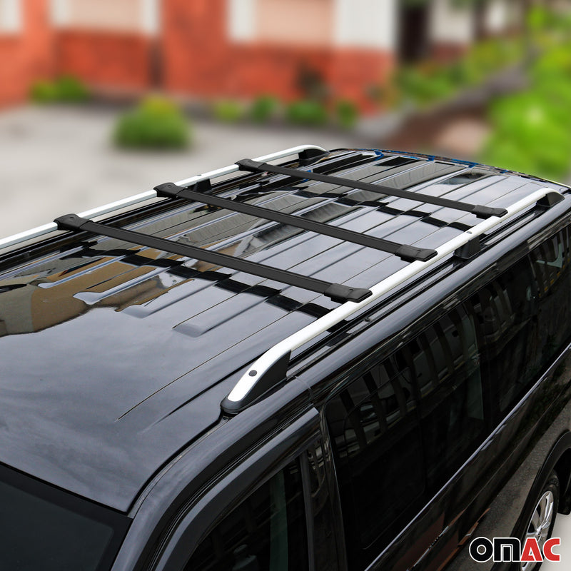 Dachträger für VW T6 T6.1 Transporter Multivan Caravelle 2015-2024 Schwarz 3 tlg