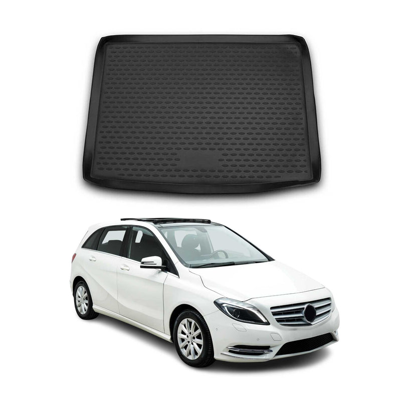 Kofferraummatte Kofferraumwanne für Mercedes B Klasse W246 2011-2018 Gummi TPE