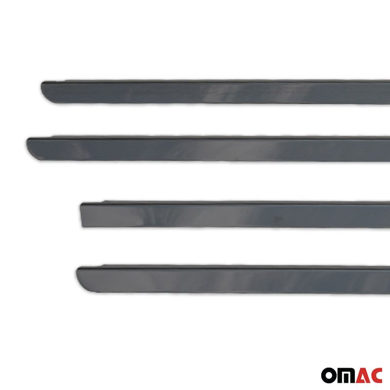 Listelli decorativi per finestrini per Dacia Duster 2010-2018 in acciaio inox scuro, 4 pezzi