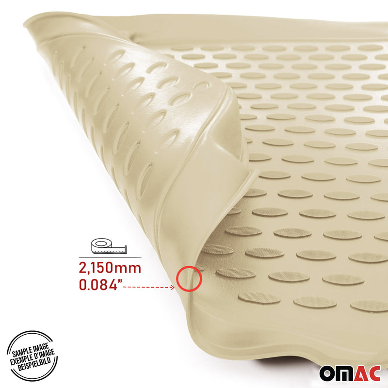Tappetini BMW X6 F16 F86 2014-2019 in TPE beige, 4 pezzi