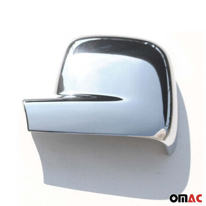 Calotte specchietti retrovisori per VW Transporter T5 2003-2010 ABS cromato argento 