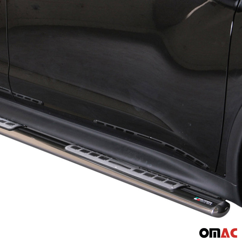 Minigonne laterali in acciaio inossidabile per Nissan Juke 2010-2019 Argento